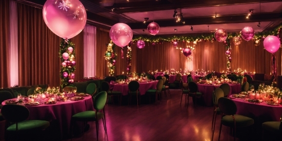 Furniture, Decoration, Light, Table, Purple, Tableware