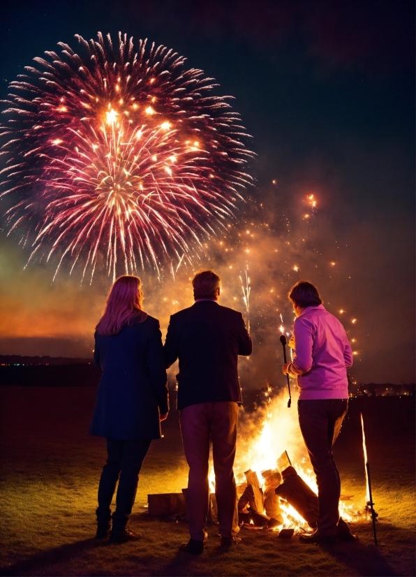 Sky, Photograph, Fireworks, Light, Nature, Entertainment