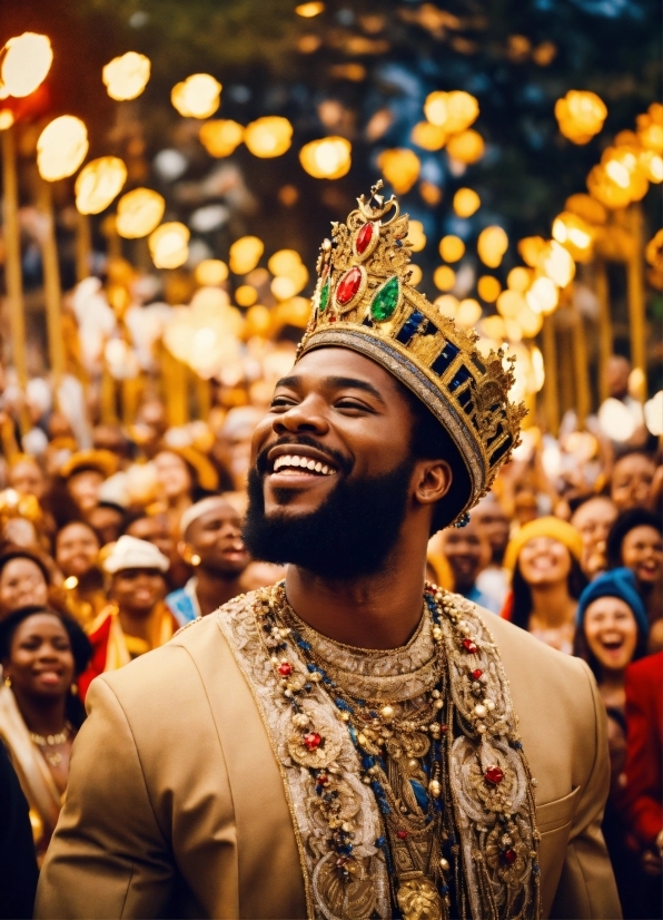 Smile, Human, Happy, Headgear, People, Crowd