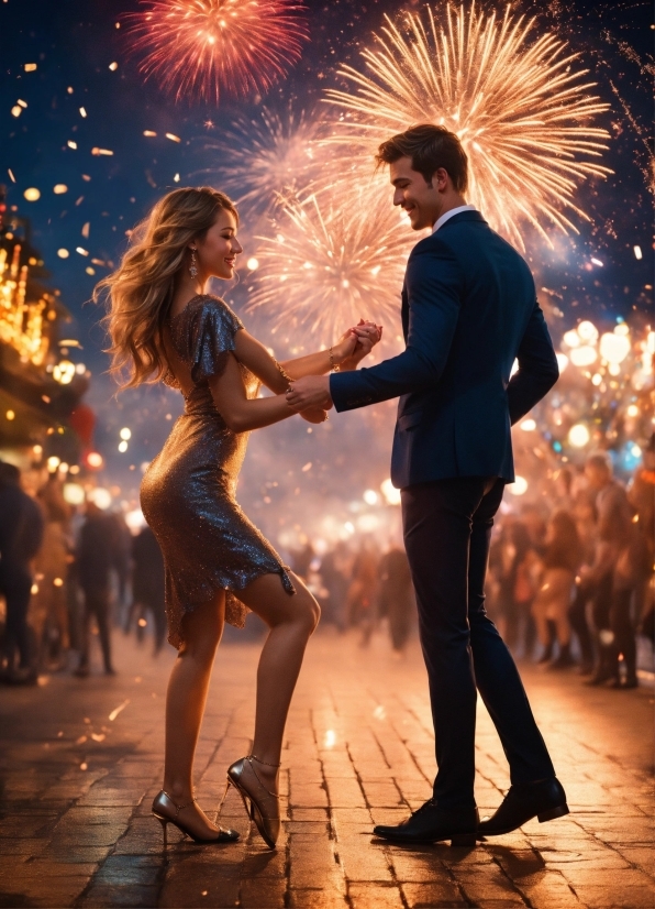 Footwear, Fireworks, Photograph, Light, Flash Photography, Sky