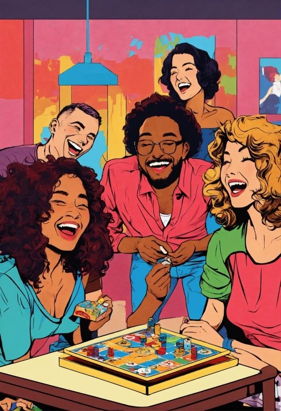 Smile, Sharing, Fun, Happy, Art, Table