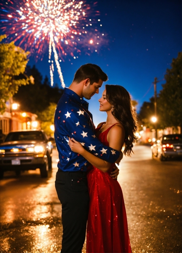 Photograph, Sky, Light, Fireworks, Car, Flash Photography