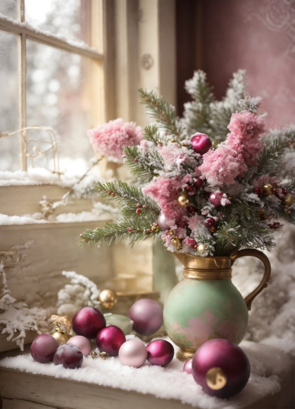 Flower, Plant, White, Light, Window, Purple