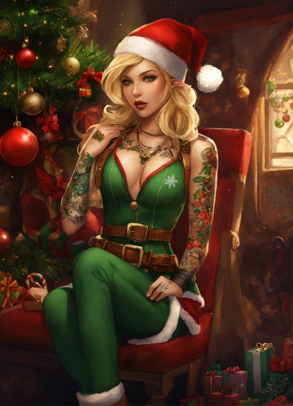 Plant, Christmas Tree, Thigh, Fashion Design, Beauty, Event