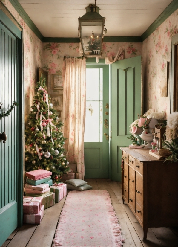 Christmas Tree, Property, Plant, Building, Wood, Door