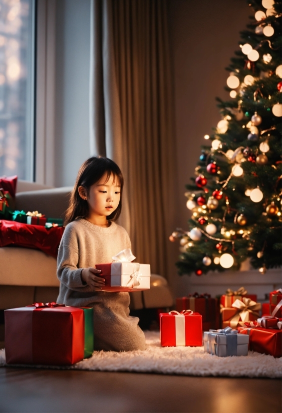 Christmas Tree, Light, Plant, Lighting, Wood, Interior Design