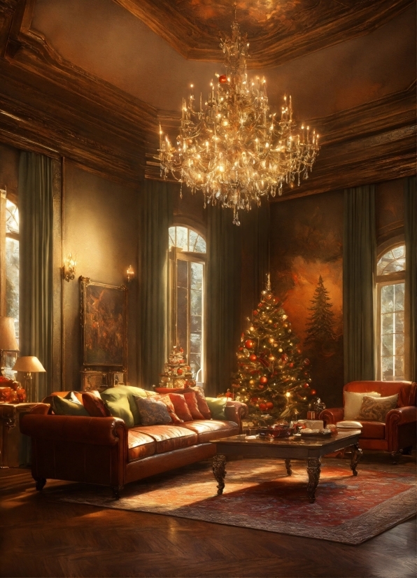 Christmas Tree, Property, Furniture, Decoration, Building, Window