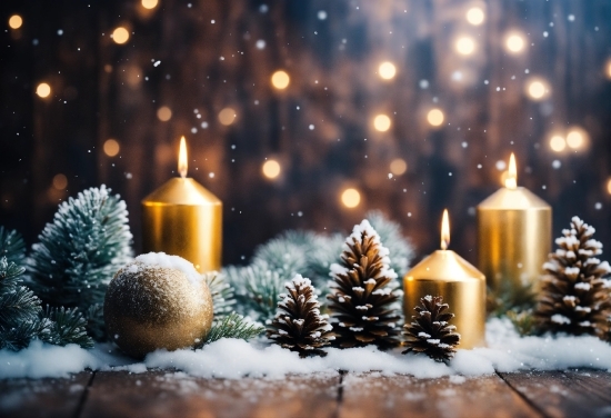 Plant, Window, Snow, Light, Tree, Christmas Ornament