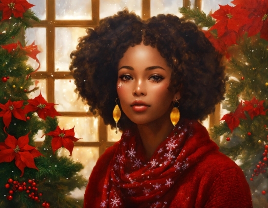 Hair, Outerwear, Hairstyle, Jheri Curl, Christmas Tree, Organ