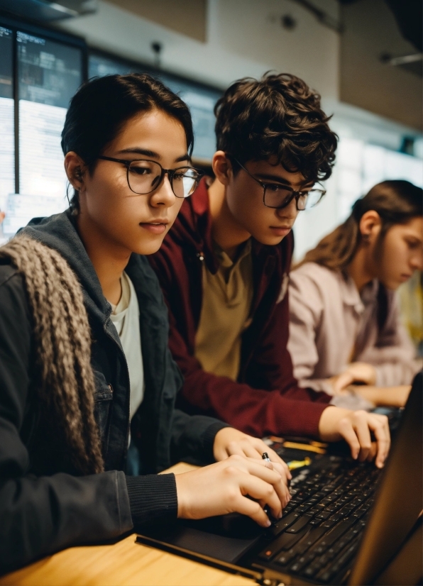 Glasses, Computer, Hand, Personal Computer, Laptop, Vision Care