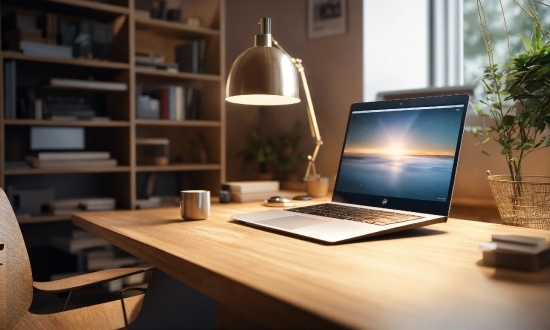 Computer, Table, Plant, Personal Computer, Furniture, Laptop