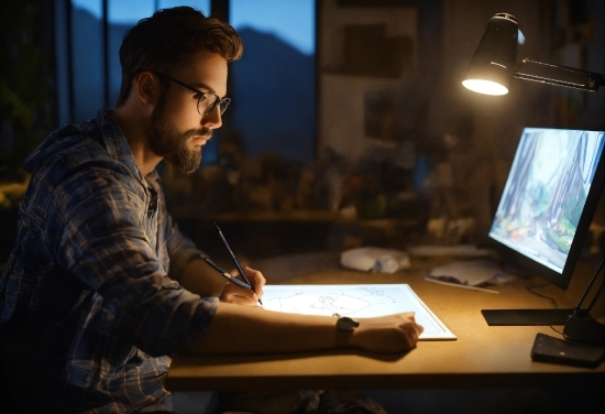 Computer, Personal Computer, Table, Computer Monitor, Computer Keyboard, Peripheral