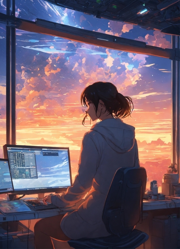 Cloud, Sky, Computer, Personal Computer, Laptop, Computer Keyboard