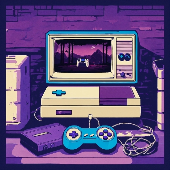 Purple, Output Device, Product, Portable Electronic Game, Input Device, Electronic Instrument
