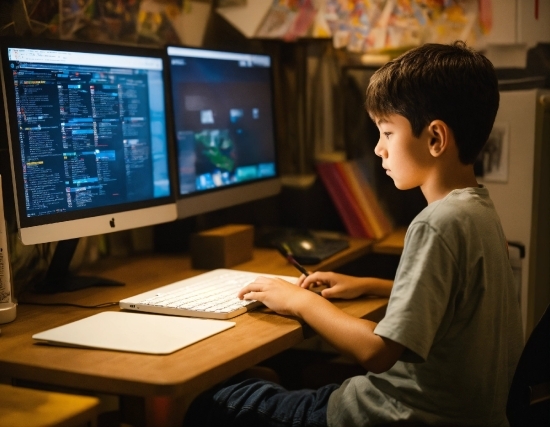 Computer, Personal Computer, Computer Keyboard, Peripheral, Table, Computer Desk