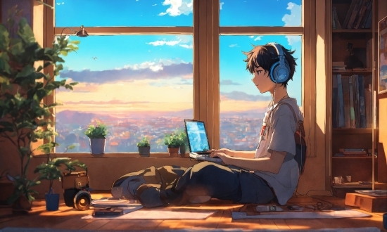 Cloud, Sky, Window, Comfort, Plant, Personal Computer