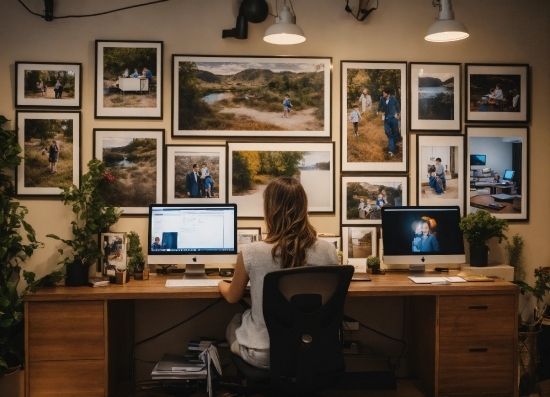 Computer, Table, Personal Computer, Computer Monitor, Furniture, Computer Desk