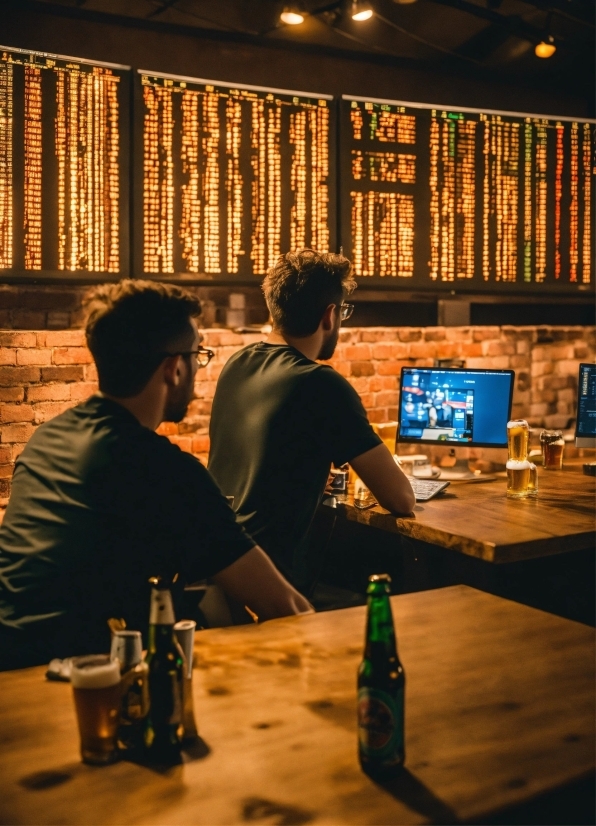 Table, Computer, Bottle, Furniture, Personal Computer, Drinkware