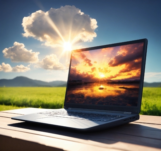 Sky, Cloud, Computer, Plant, Atmosphere, Daytime