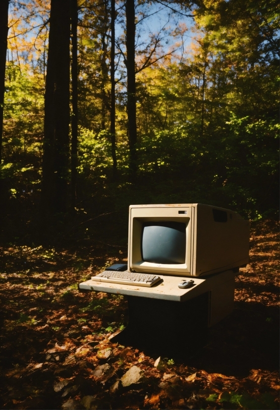 Plant, Personal Computer, Computer, Sky, Building, Computer Keyboard