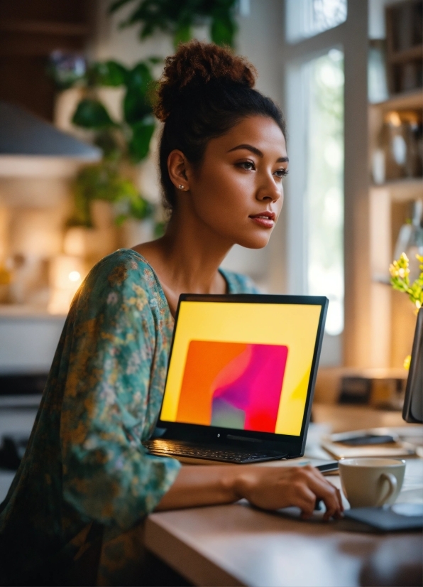 Table, Tableware, Plant, Dress, Computer, Fashion Design