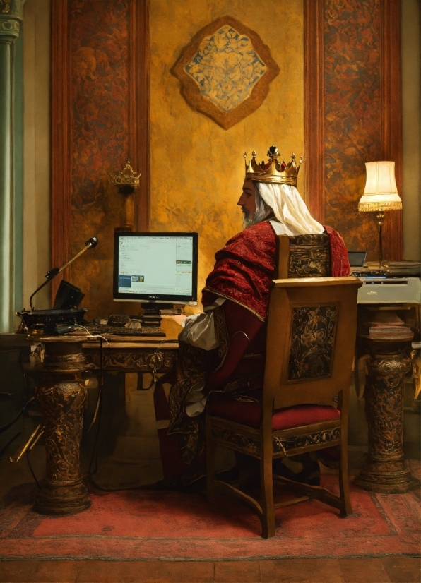 Furniture, Table, Picture Frame, Computer, Personal Computer, Wood