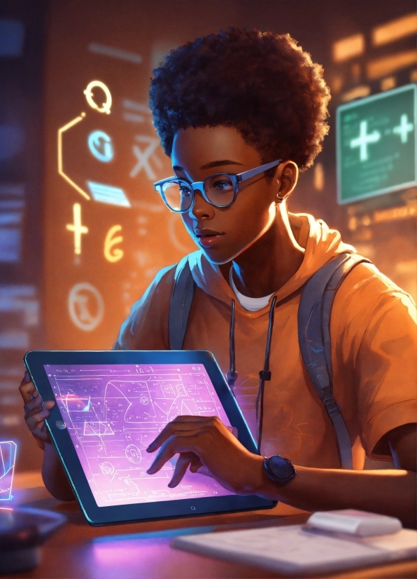 Jheri Curl, Human, Computer, Netbook, Eyewear, Afro