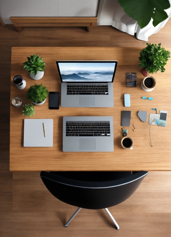 Table, Plant, Furniture, Wood, Rectangle, Desk