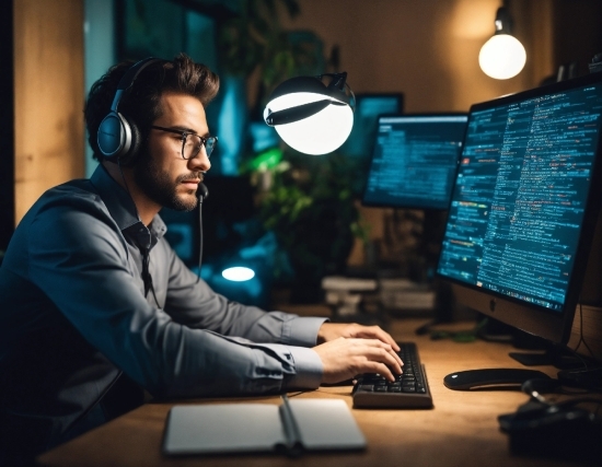 Computer, Hand, Personal Computer, Table, Peripheral, Computer Monitor