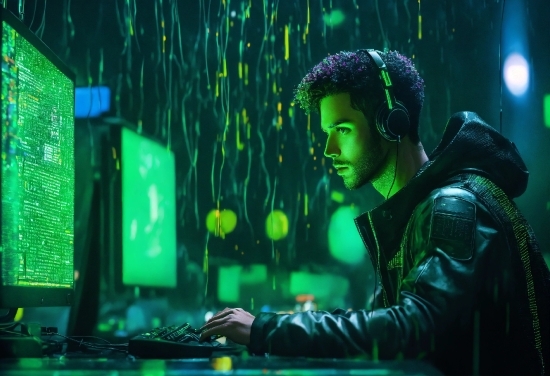 Green, Lighting, Entertainment, Computer, Music, Music Artist