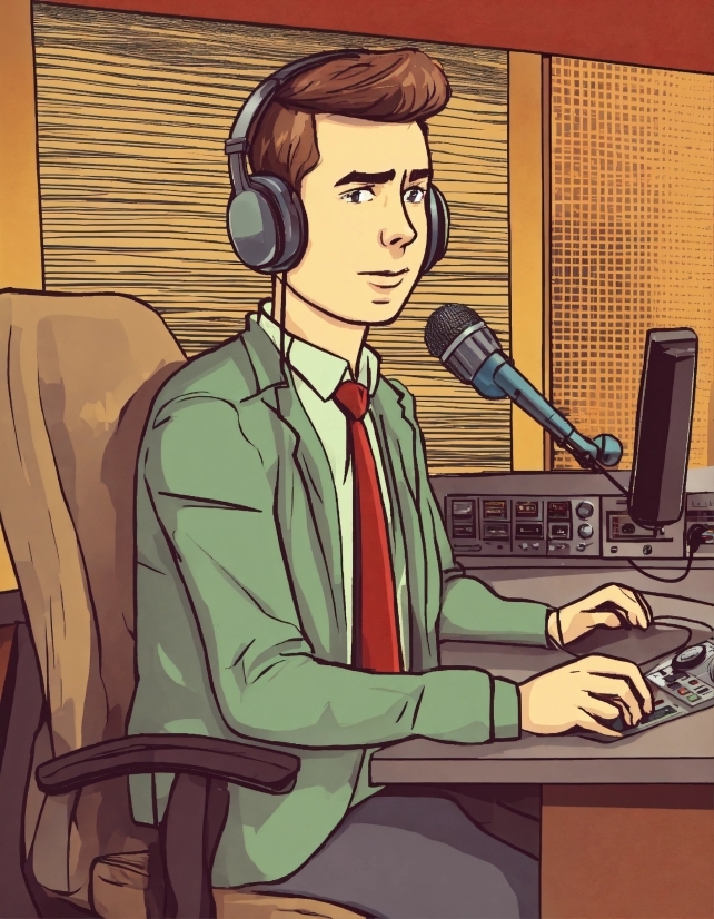 Microphone, Cartoon, Organ, Art, Audio Equipment, Drawing