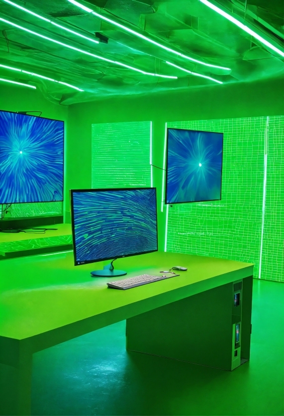 Green, Light, Purple, Interior Design, Television, Visual Effect Lighting