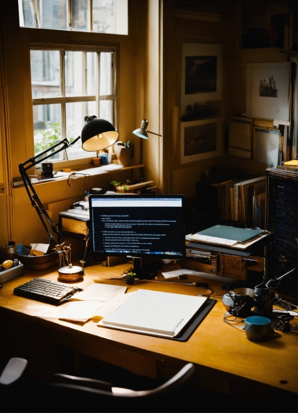 Table, Computer, Personal Computer, Property, Computer Desk, Building