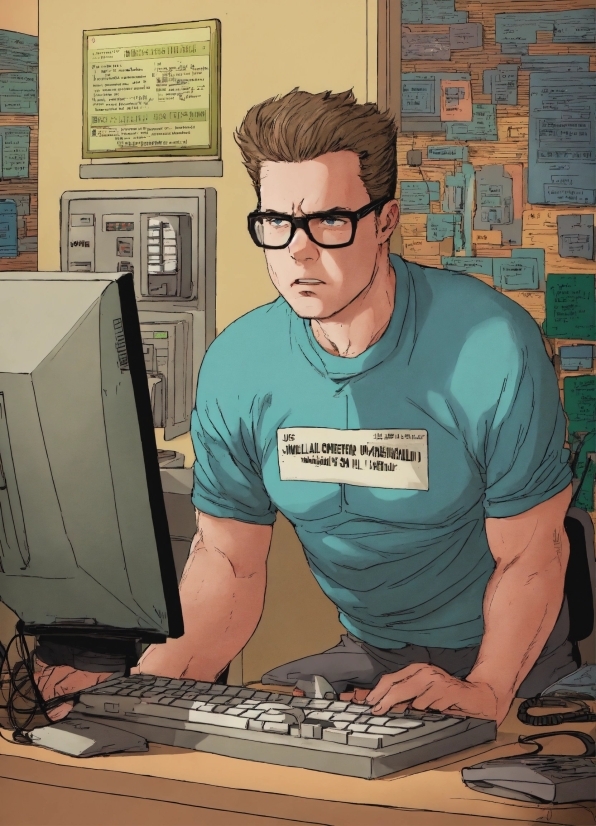 Glasses, Computer, Muscle, Computer Keyboard, Personal Computer, Organ