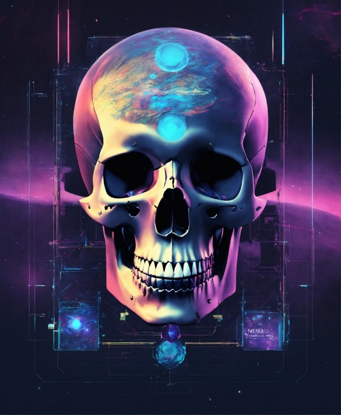 Jaw, Bone, Font, Skull, Art, Magenta