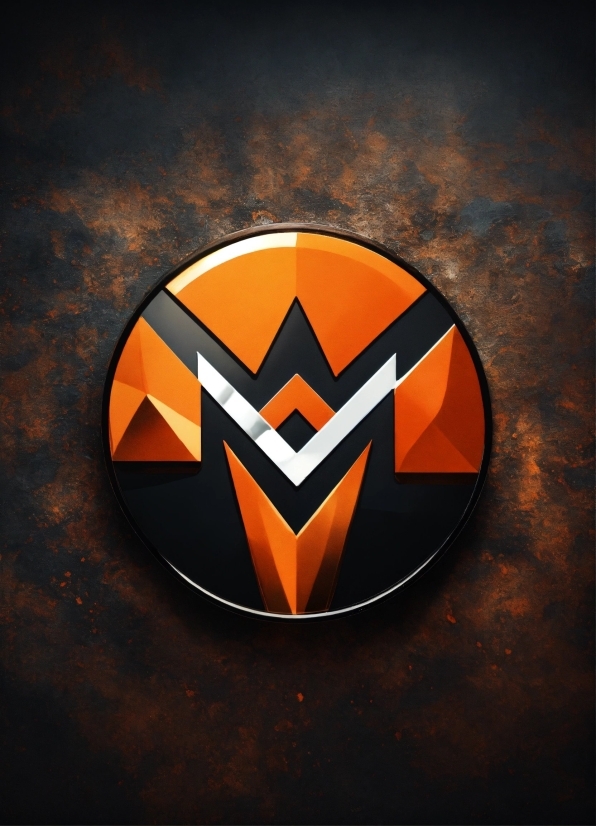 Orange, Automotive Design, Font, Symbol, Emblem, Symmetry