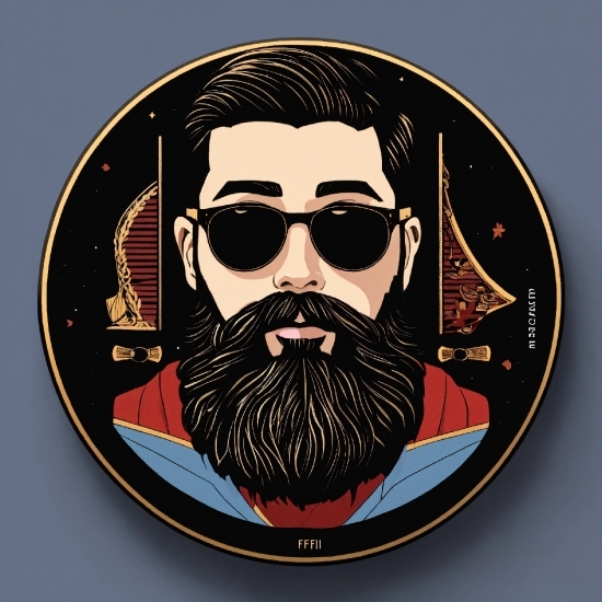 Head, Beard, Sunglasses, Goggles, Sleeve, T-shirt