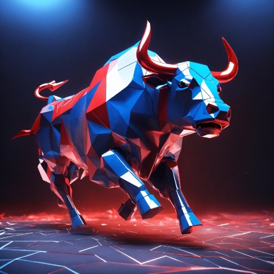 Bull, Entertainment, Electric Blue, Horn, Performing Arts, Art