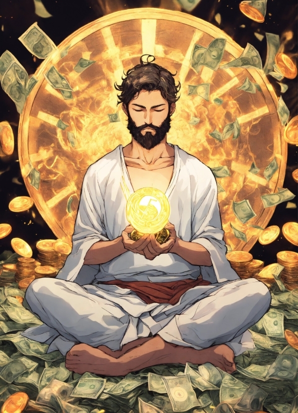 Art, Illustration, Fictional Character, Guru, Mythology, Meditation