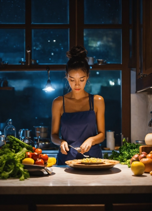 Food, Tableware, Window, Countertop, Kitchen, Orange