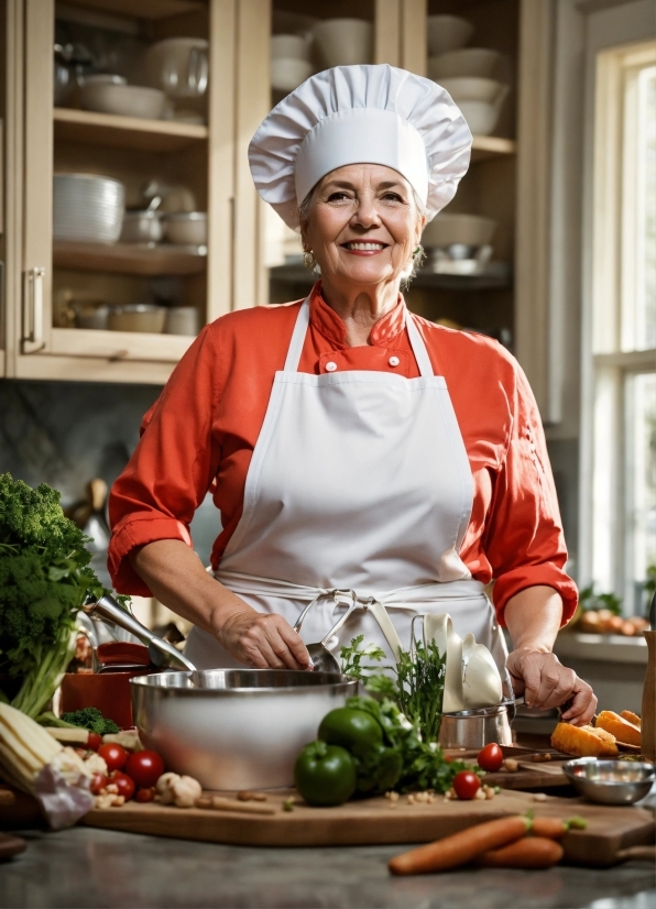 Food, Smile, Window, Apron, Chef, Chefs Uniform