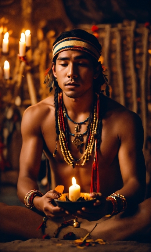 Hand, Muscle, Human, Lighting, Chest, Candle