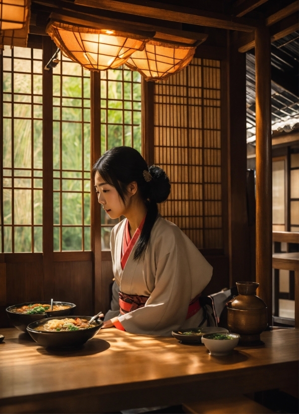 Table, Tableware, Window, Tints And Shades, Wood, Cooking