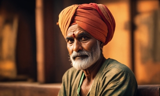 Forehead, Eye, Turban, Wrinkle, Facial Hair, Moustache