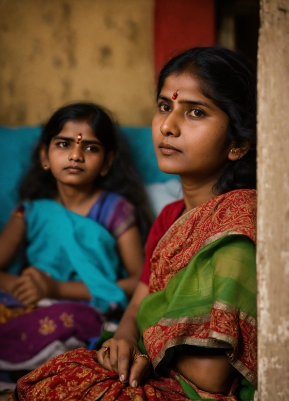 Skin, Temple, Happy, Sari, Adaptation, Beauty