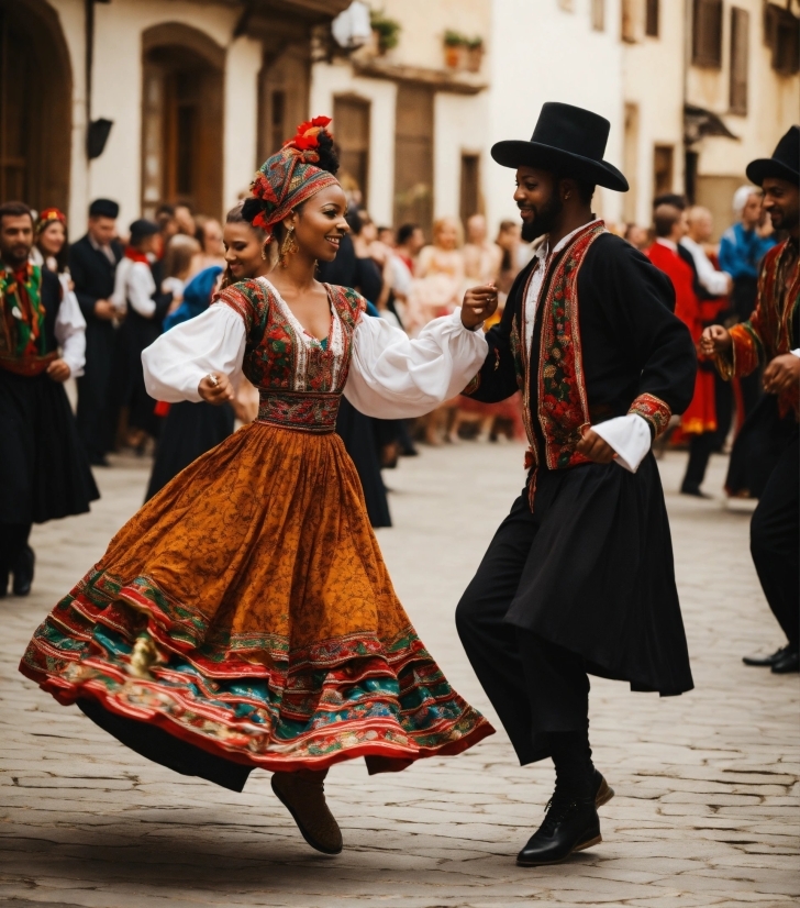 Footwear, Hat, Dress, Dance, Human, Fashion