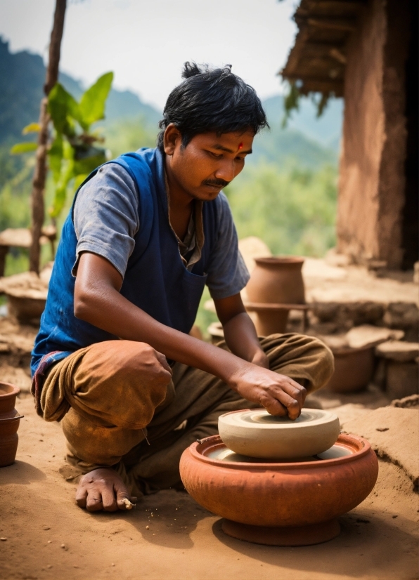 Automotive Tire, Potters Wheel, Sky, Tire, Temple, Clay