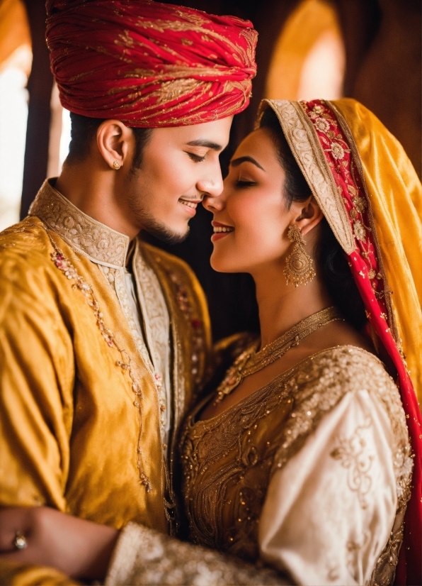 Skin, Smile, Bride, Facial Expression, Wedding Dress, Organ