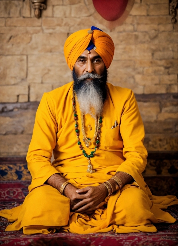 Beard, Turban, Landscape, Facial Hair, Event, Guru