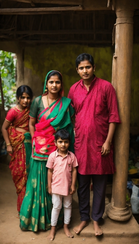 Happy, People, Magenta, Fun, Sari, Child